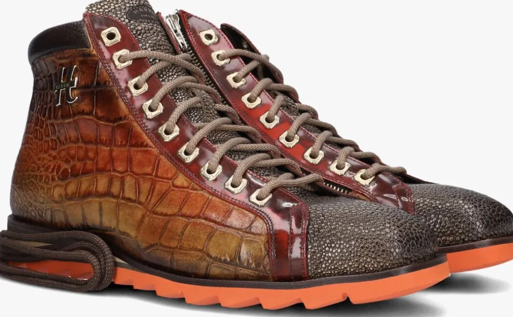 bruine harris hoge sneakers 0721