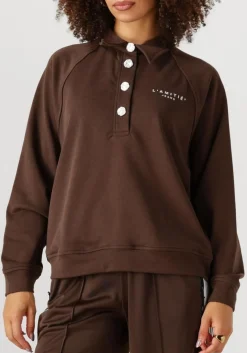 bruine haute l'amitié sweater polo logo sweat