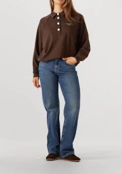 bruine haute l'amitié sweater polo logo sweat