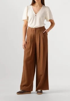 bruine herskind broeken lotus pants