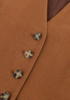 bruine herskind gilet double up vest