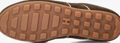 bruine hogan lage sneakers h693 allacciato h
