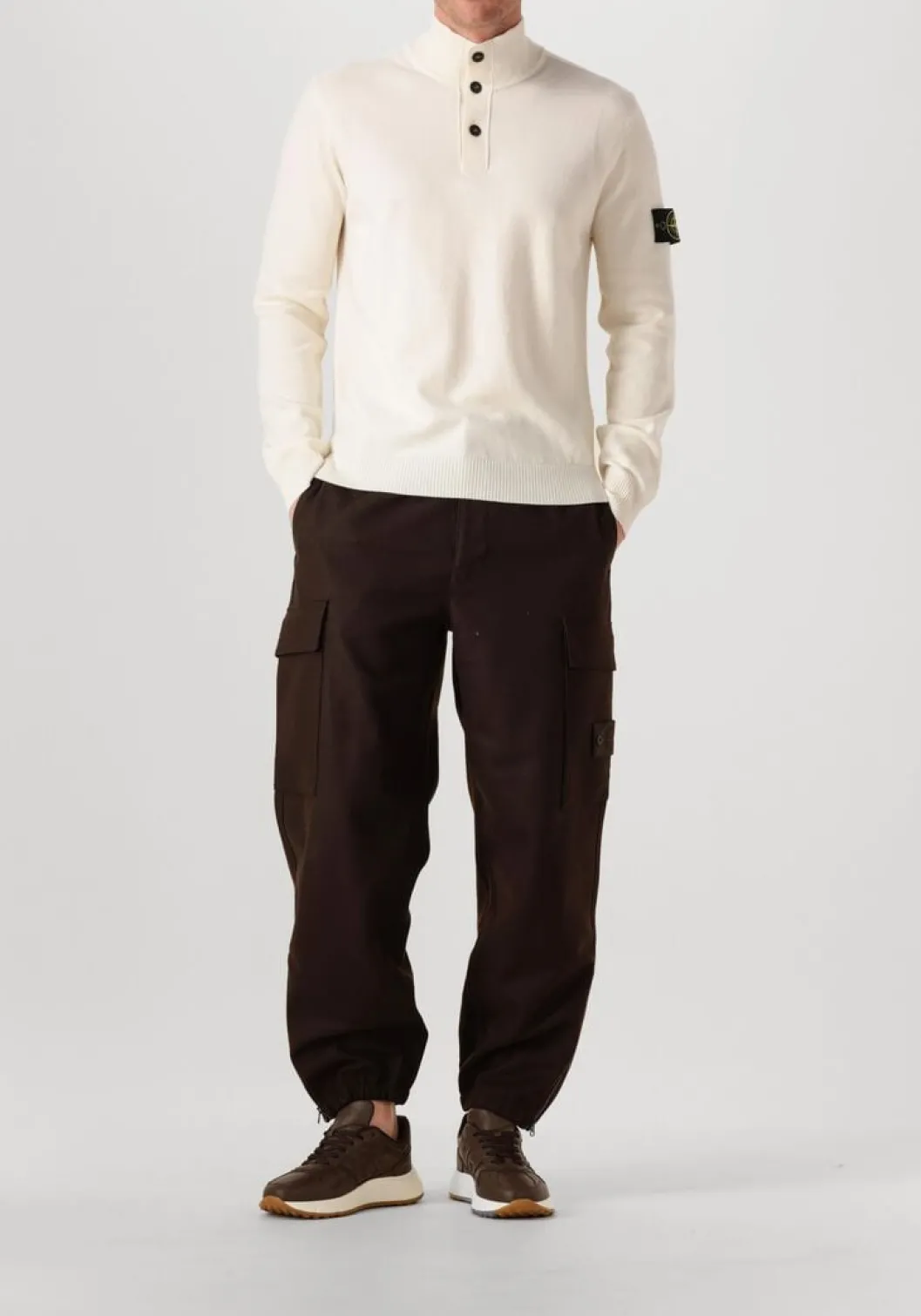 bruine hogan lage sneakers hyperlight allacciato h