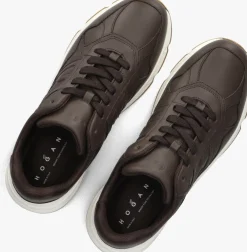 bruine hogan lage sneakers hyperlight allacciato h