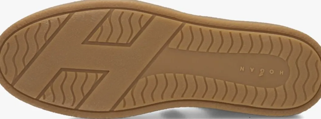 bruine hogan lage sneakers h681 allacciato h