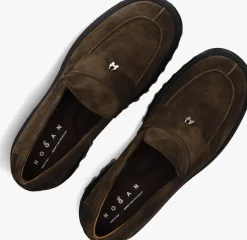 bruine hogan loafers h700 mocassino