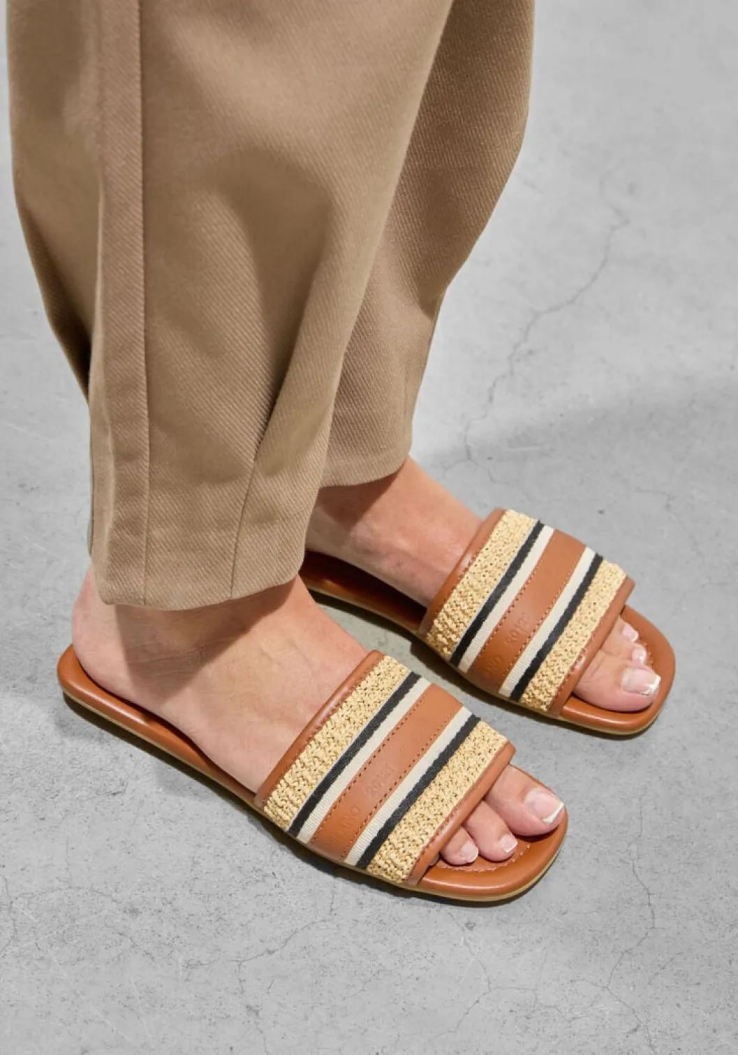 bruine hogan slippers h685 sandalo nastro