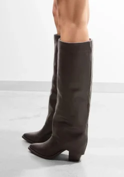 bruine lina locchi hoge laarzen mw506