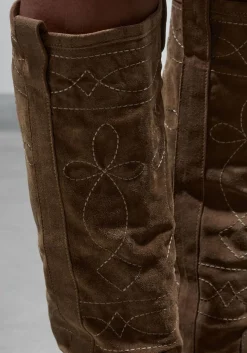 bruine lina locchi hoge laarzen at40