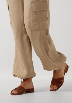 bruine lina locchi slippers led knoop slipper