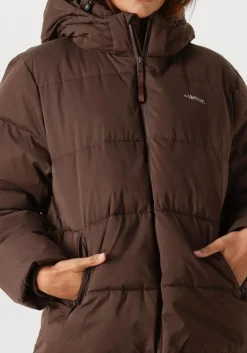 bruine mercer amsterdam gewatteerde jas the mercer puffer jacket