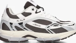 bruine mercer amsterdam lage sneakers the re-run white silver