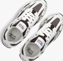 bruine mercer amsterdam lage sneakers the re-run white silver