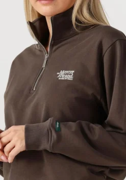bruine mercer amsterdam sweater the mercer quarter zip contrast