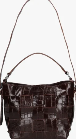 bruine núnoo schoudertas small chiara texas