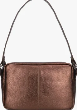 bruine núnoo schoudertas vilda metallic