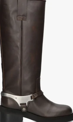 bruine nubikk hoge laarzen eve lynn