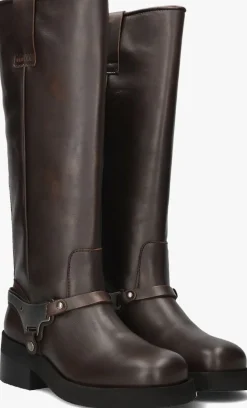 bruine nubikk hoge laarzen eve lynn