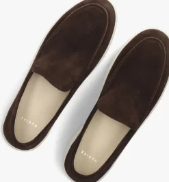 bruine nubikk loafers joro mio