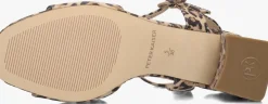 bruine peter kaiser sandalen met hak 78240
