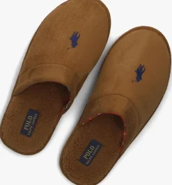 bruine polo ralph lauren pantoffels klarence