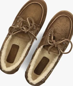 bruine posa mocassins boat loafer veg-shearling