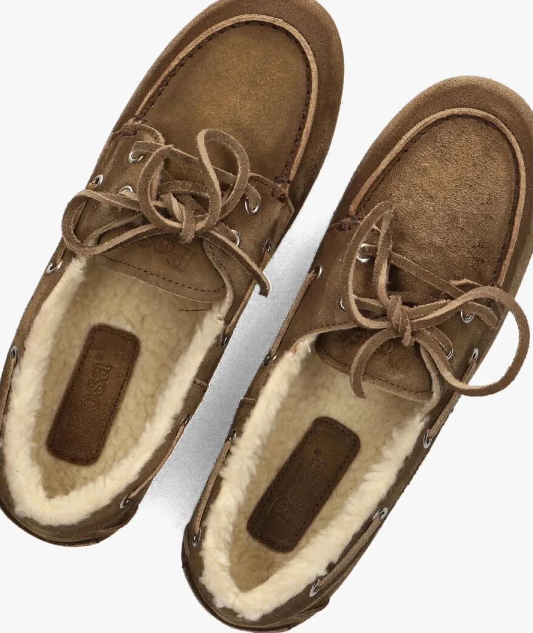 bruine posa mocassins boat loafer veg-shearling