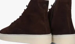 bruine posa veterboots lace up high boots