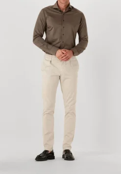 bruine profuomo klassiek overhemd shirt x-cutaway sf japanese knitted