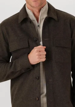 bruine profuomo overshirt overshirt cutaway knitted