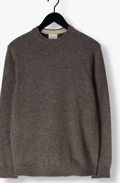 bruine profuomo trui pullover crew neck woolblend