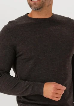 bruine profuomo trui pullover crew neck merino