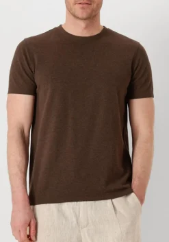 bruine profuomo t-shirt t-shirt crew neck ss
