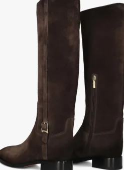 bruine santoni hoge laarzen sue gesp laars