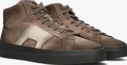 bruine santoni hoge sneakers 22131