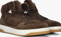 bruine santoni hoge sneakers sue hightop sneaker