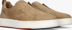 bruine santoni lage sneakers 21995 clean icon