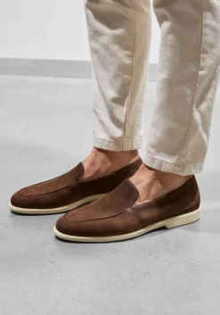 bruine santoni loafers malibu