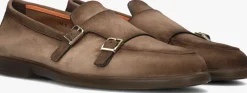 bruine santoni loafers pura