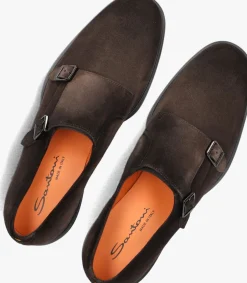 bruine santoni nette schoenen sue 2gespschoen