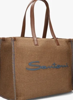 bruine santoni schoudertas 2447