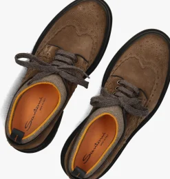 bruine santoni veterschoenen 18936