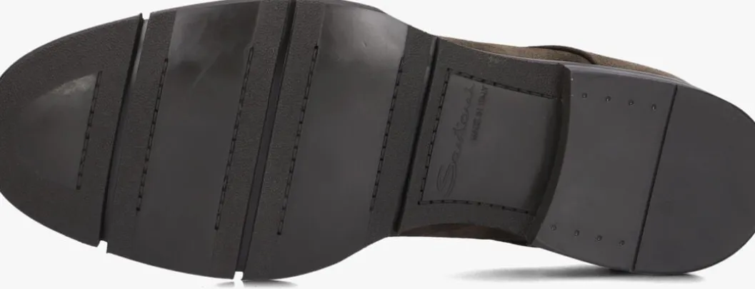 bruine santoni veterschoenen justin 18567