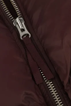 bruine second female gewatteerde jas riya puffer jacket