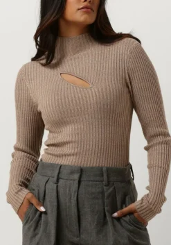 bruine second female tops & t-shirts sanka knit t-neck