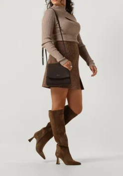 bruine second female tops & t-shirts sanka knit t-neck