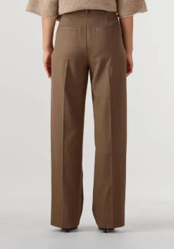 bruine second female wijde broek neel classic trousers