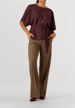 bruine second female wijde broek neel classic trousers