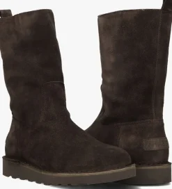 bruine shabbies enkelboots palissa mia high zip