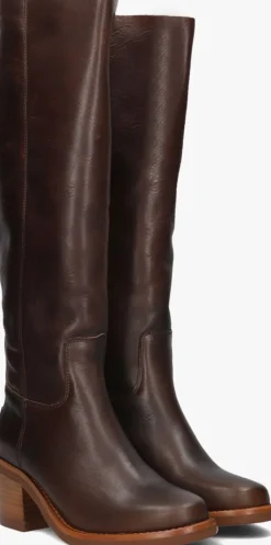 bruine shabbies hoge laarzen puk tuba